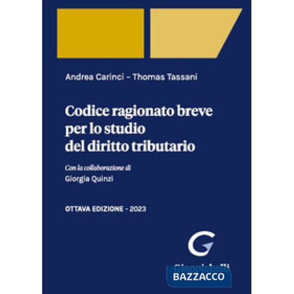 Codice ragionato breve per lo studio del diritto tributario