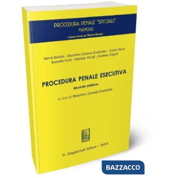 PROCEDURA PENALE ESECUTIVA