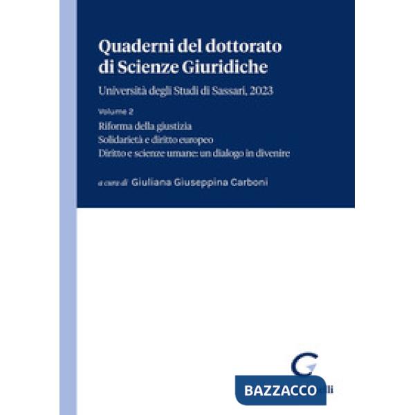 Quaderni del dottorato di Scienze giuridiche. Università degli Studi di Sassari
