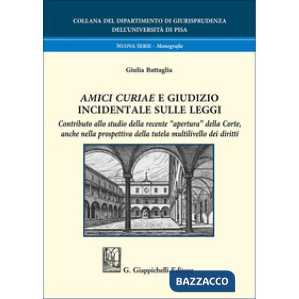 «Amici curiae» e giudizio incidentale sulle leggi. Contributo allo studio della recente «apertura» della Corte, anche nella pros