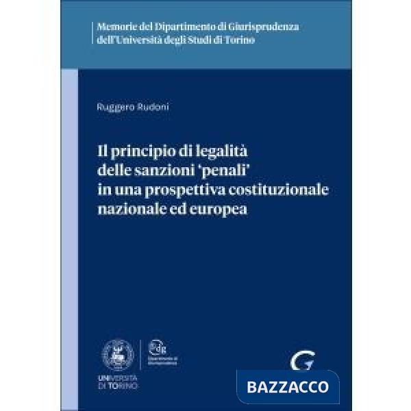 PRINCIPIO LEGALITA' SANZIONI