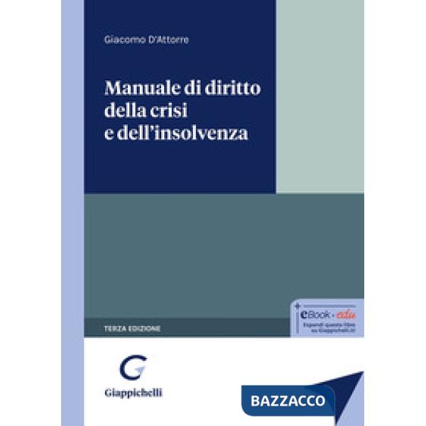 Manuale di diritto della crisi e dell'insolvenza