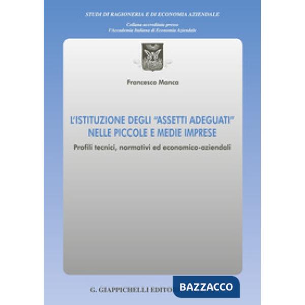 L'istituzione degli «assetti adeguati» nelle piccole e medie imprese. Profili tecnici, normativi ed economico-aziendali