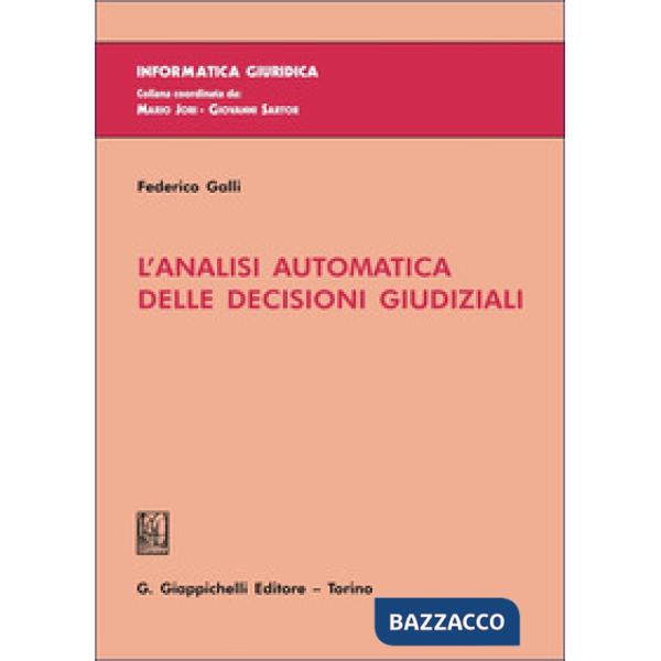 L'analisi automatica delle decisioni giudiziali