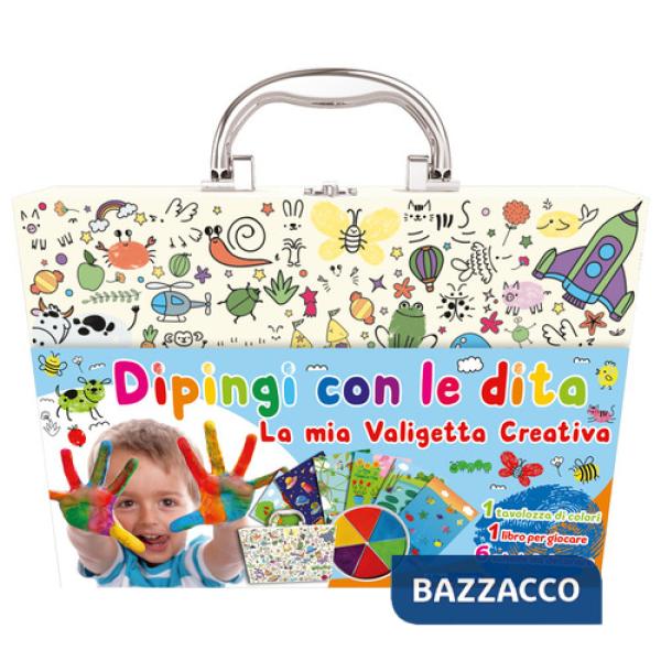 Dipingi con le dita. La mia valigetta creativa. Ediz. illustrata. Con 6 schede da decorare. Con tavolozza di colori