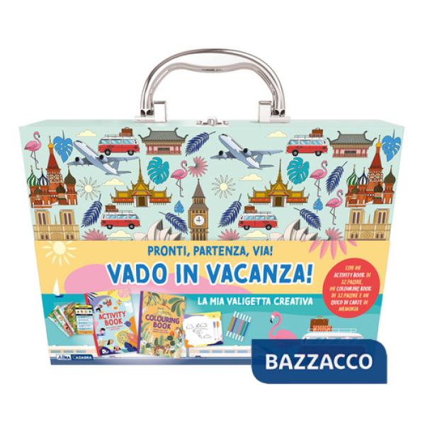 Vado in vacanza. La mia valigetta creativa. Ediz. illustrata. Con pennarelli, matite, penne gel. Con Carte