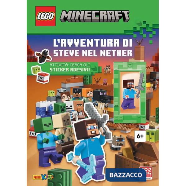 Avventura di Steve nel Nether. Lego minecraft. Ediz. a colori. Con minifigure di Steve. Con Adesivi (L')