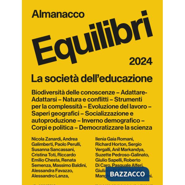 Almanacco equilibri 2024. La società dell'educazione
