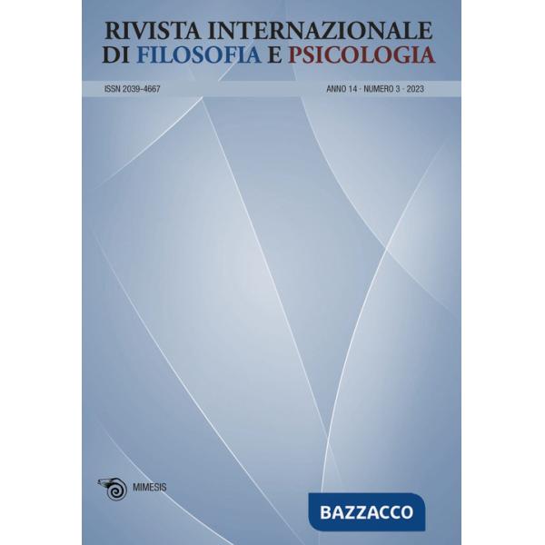 Rivista internazionale di filosofia e psicologia (2023). Vol. 3