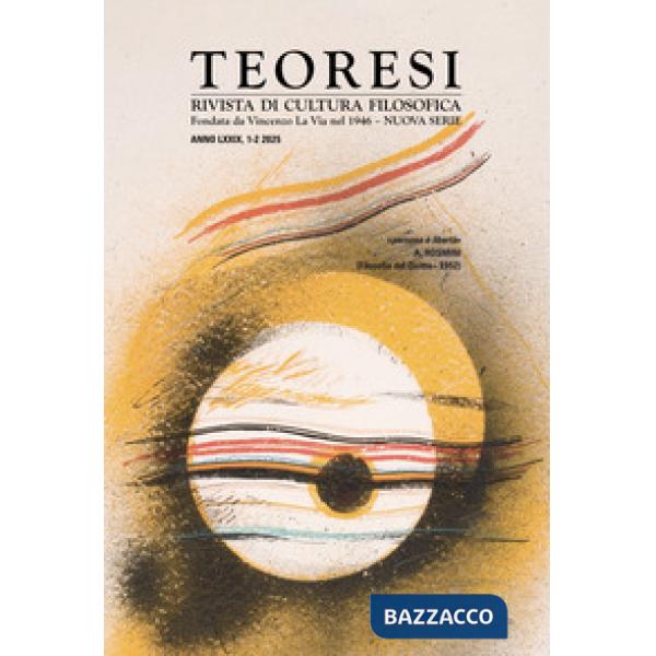 Teoresi. Rivista di cultura filosofica. Nuova serie (2025). Vol. 1-2