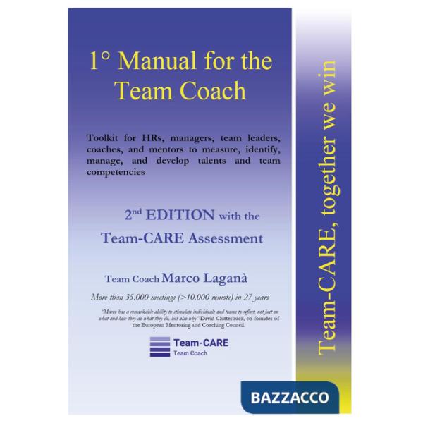 1° manual for the team coach. Together we win