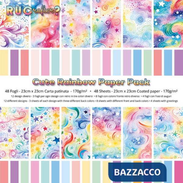 Cute rainbow paper pack