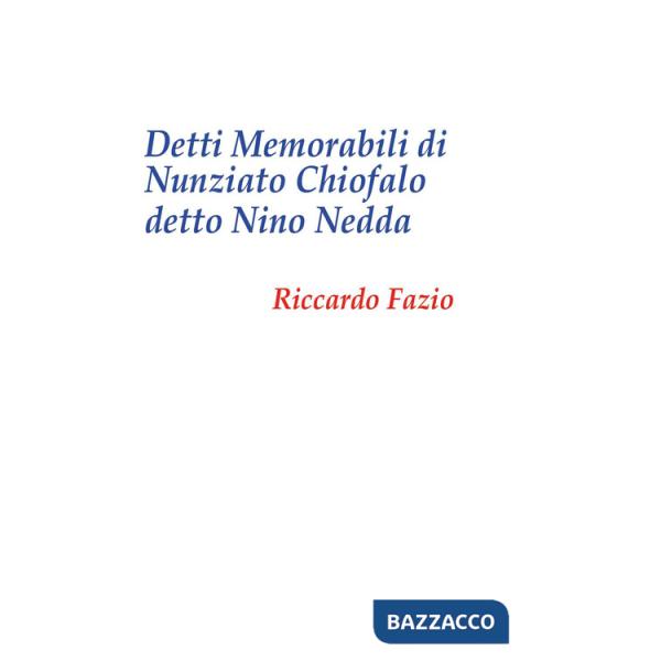 Detti memorabili di Nunziato Chiofalo