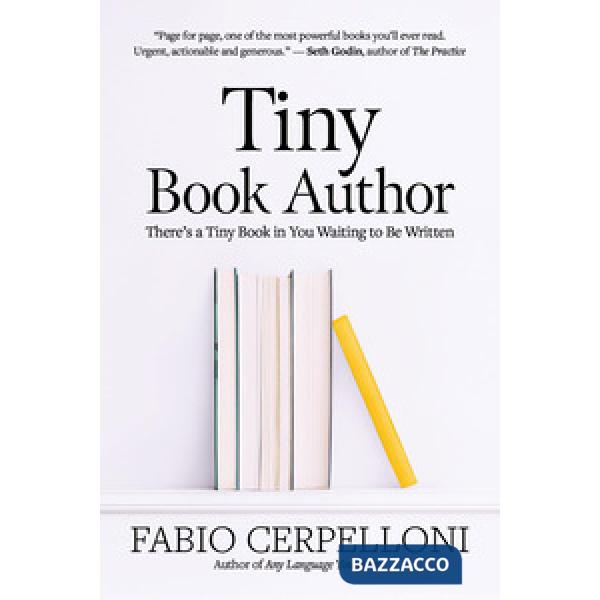 Tiny book author. There's a tiny book in you waiting to be written