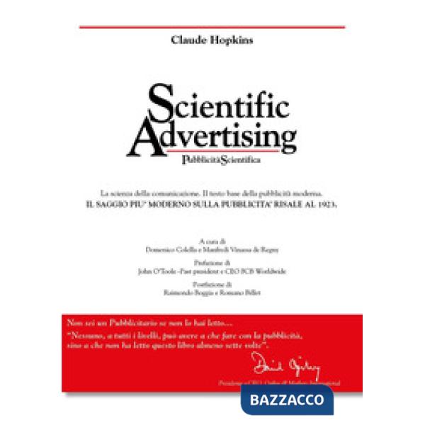 Scientific advertising-pubblicità scientifica. Ediz. bilingue
