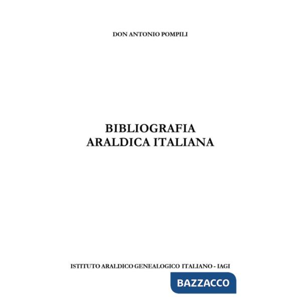 Bibliografia araldica italiana