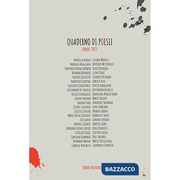 Quaderno di poesie. Aprile 2023