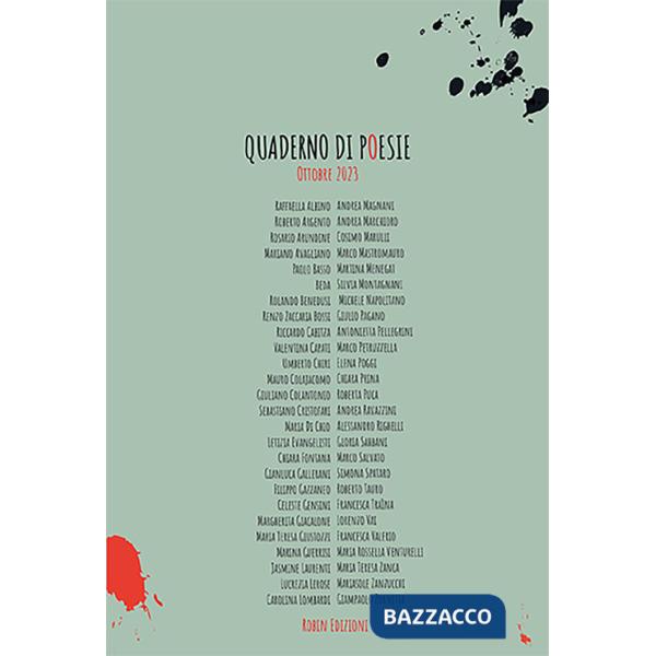 Quaderno di poesie. Ottobre 2023