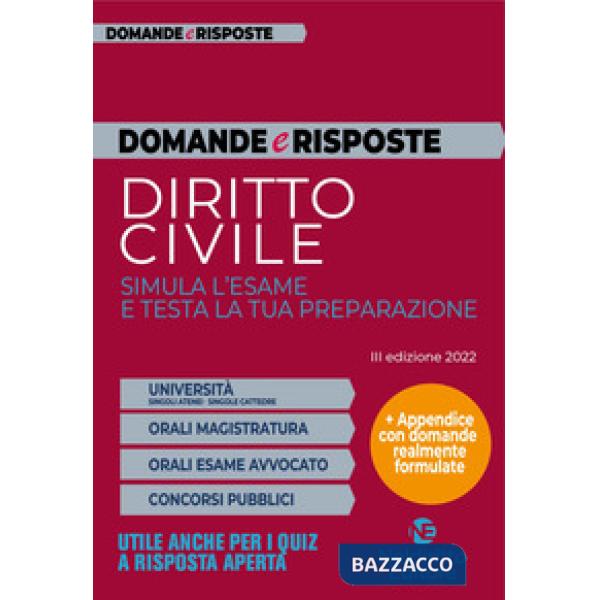 Domande e Risposte di Diritto Civile 2022