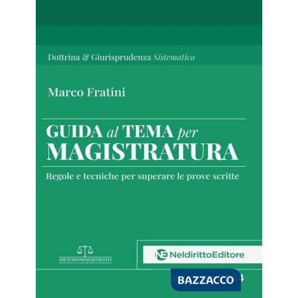 Guida al tema per Magistratura