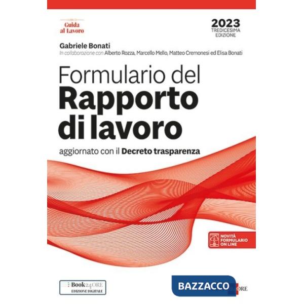 Formulario del Rapporto di lavoro 2023