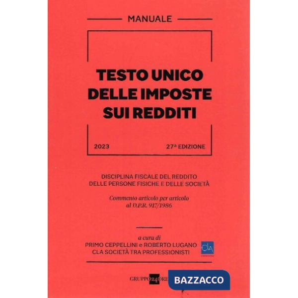 Manuale Testo Unico delle Imposte sui Redditi 2023