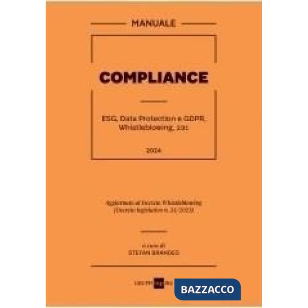 Compliance. ESG, Data Protection e GDPR, Whistleblowing, 231