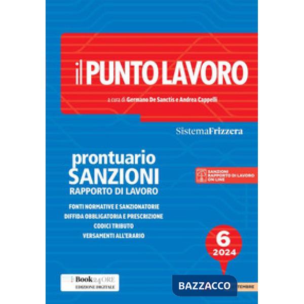 Il punto lavoro. Prontuario sanzioni rapporto di lavoro