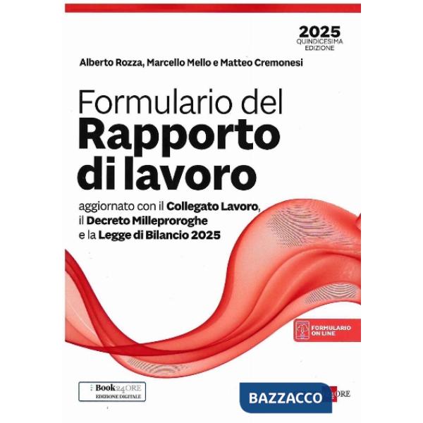 Formulario Rapporto di Lavoro 2025