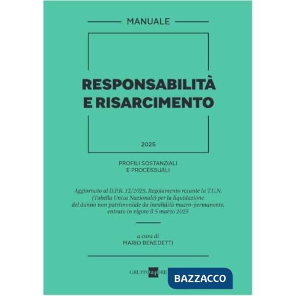 Responsabilità e Risarcimento 2025