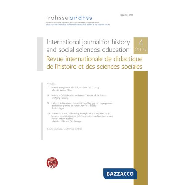 International journal for history and social sciences education-Revue internationale de didactique de l'histoire et des sciences