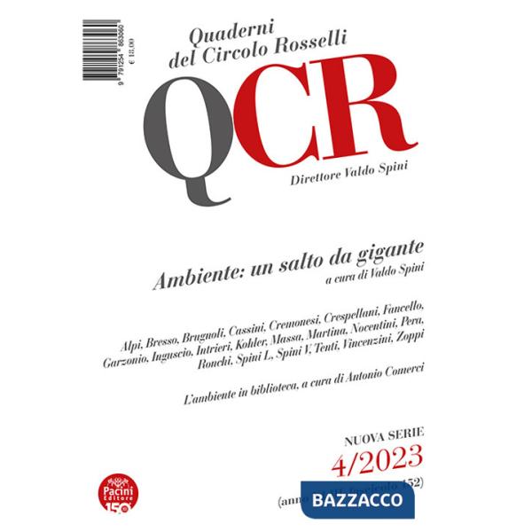 QCR. Quaderni del Circolo Rosselli (2023). Vol. 4: Ambiente: un salto da gigante