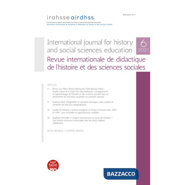 International journal for history and social sciences education. Vol. 6
