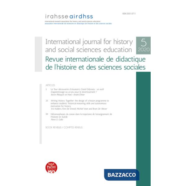 International journal for history and social sciences education-Revue internationale de didactique de l'histoire et des sciences