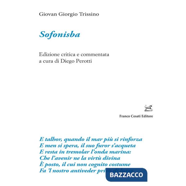 Sofonisba. Ediz. critica