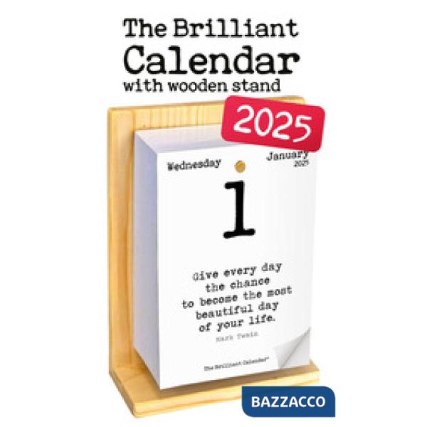 Brilliant calendar 2025 with wooden stand (The)