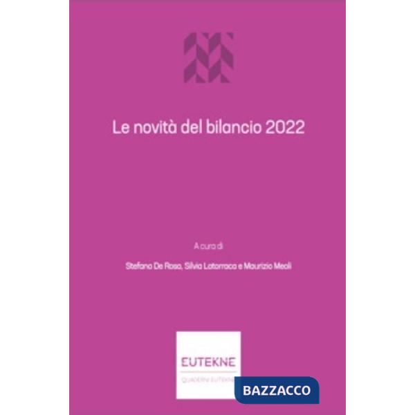 Le novità del bilancio 2022