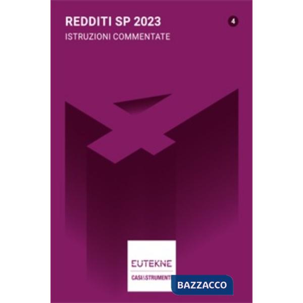 Redditi SP 2023. Istruzioni commentate