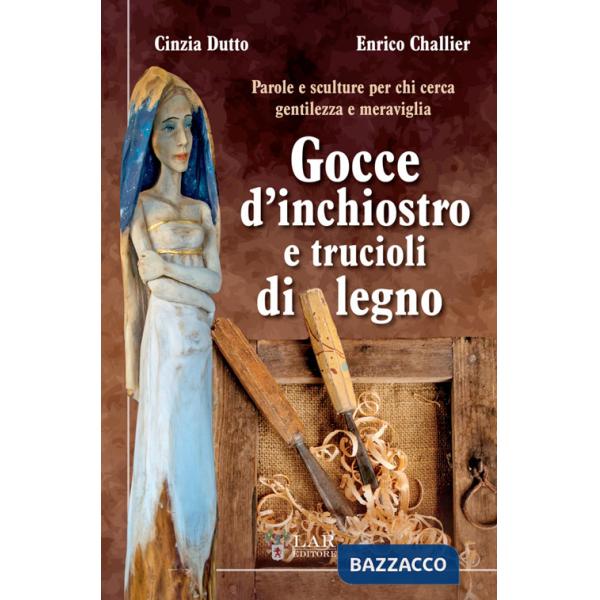 Gocce d'inchiostro e trucioli di legno