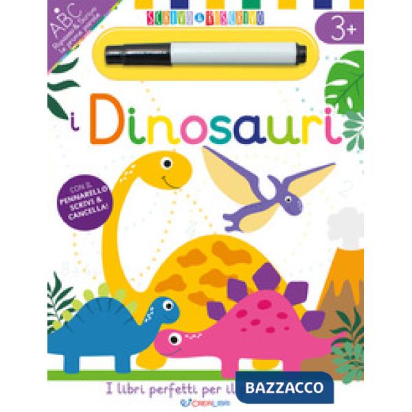 Dinosauri. Scrivo&riscrivo. Ediz. a colori. Con pennarello cancellabile (I)