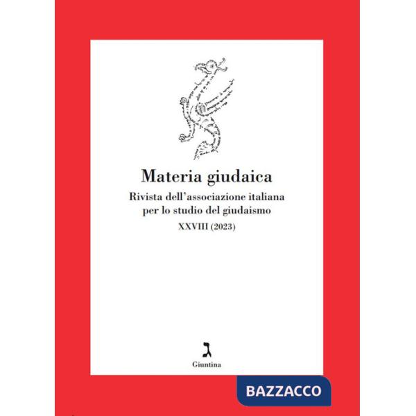 Materia giudaica. Rivista dell'Associazione italiana per lo studio del giudaismo (2023). Vol. 28