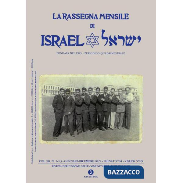 Rassegna mensile di Israel (La). Vol. 90/1