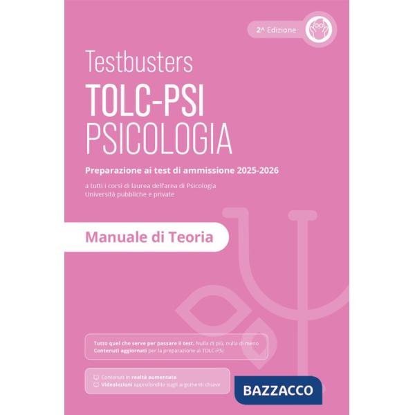 Testbusters TOLC-PSI 2025 - Manuale di Teoria