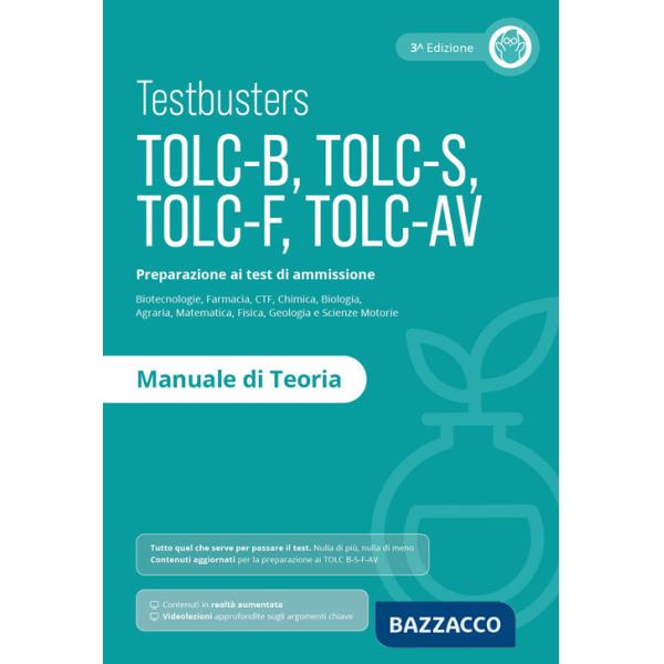 Testbusters TOLC-B-S-F-AV. Manuale di teoria