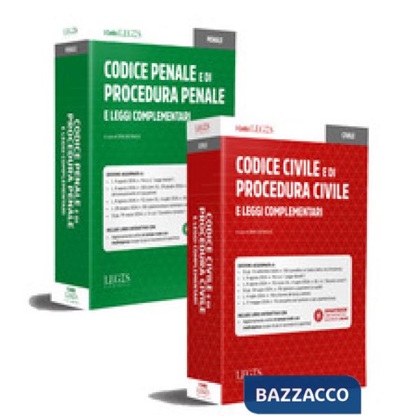Kit Codici Legis (Codice civile e procedura, Codice penale e procedura, Leggi complementari). Con aggiornamento interattivo onli