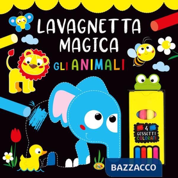 Animali. Lavagnetta magica. Ediz. a colori. Con 4 gessetti colorati (Gli)
