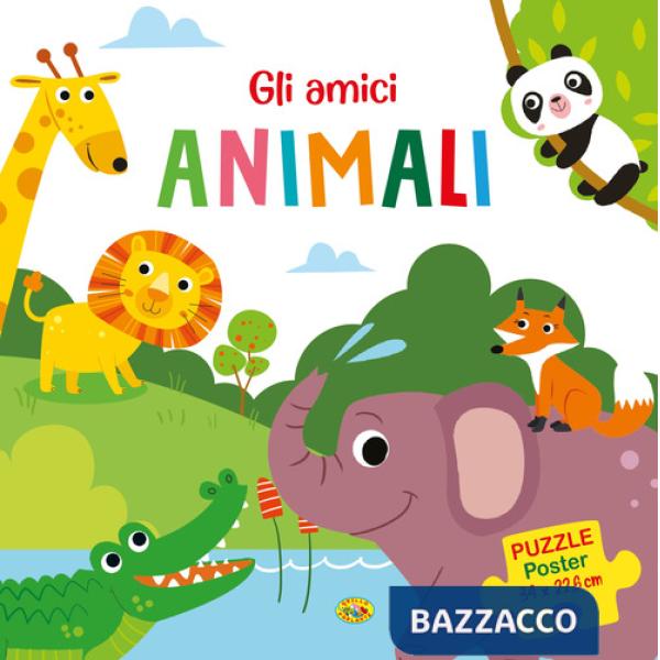Amici animali. Puzzle poster. Ediz. a colori (Gli)