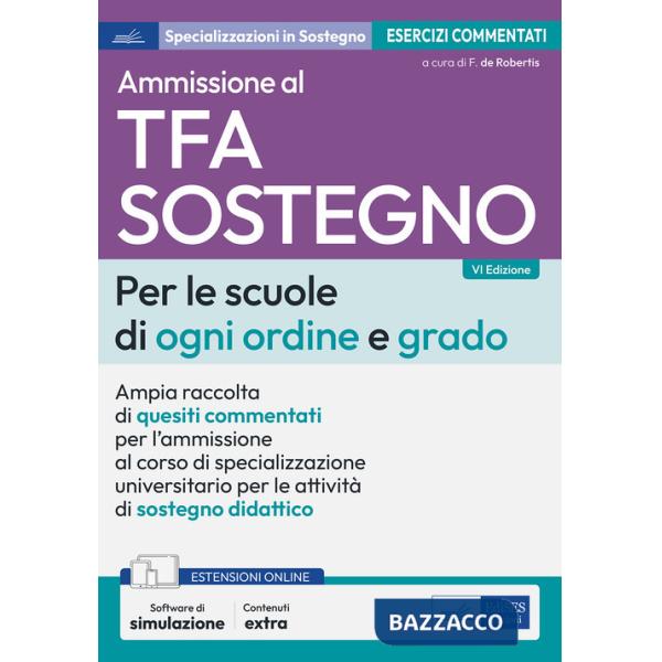 Test ammissione TFA sostegno scuole ogni ordine e grado