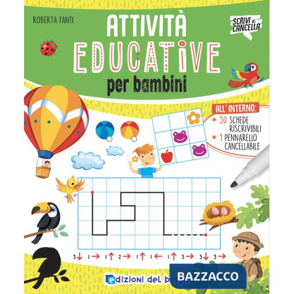 Attività educative per bambini. Con pennarello cancellabile
