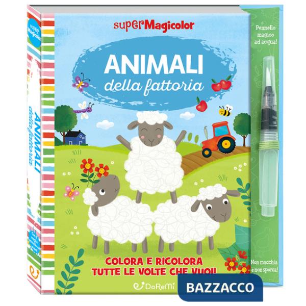 Animali della fattoria. Ediz. illustrata. Con pennello magico ad acqua